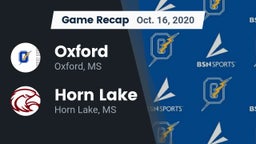 Recap: Oxford  vs. Horn Lake  2020