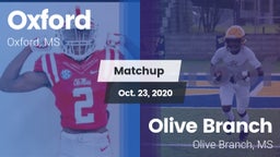Matchup: Oxford  vs. Olive Branch  2020
