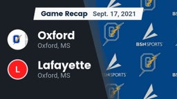 Recap: Oxford  vs. Lafayette  2021