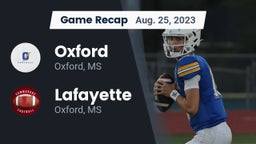 Recap: Oxford  vs. Lafayette  2023