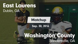 Matchup: East Laurens High vs. Washington County  2016
