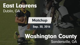 Matchup: East Laurens High vs. Washington County  2016