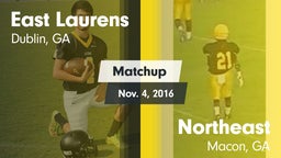 Matchup: East Laurens High vs. Northeast  2016