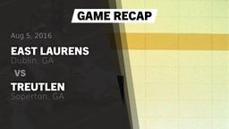 Recap: East Laurens  vs. Treutlen  2016