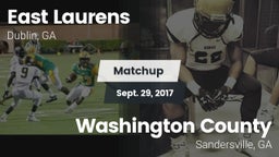 Matchup: East Laurens High vs. Washington County  2017