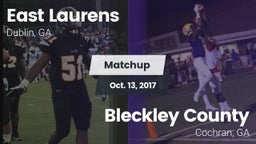 Matchup: East Laurens High vs. Bleckley County  2017