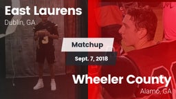 Matchup: East Laurens High vs. Wheeler County  2018