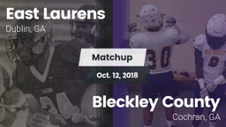 Matchup: East Laurens High vs. Bleckley County  2018