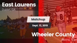 Matchup: East Laurens High vs. Wheeler County  2019