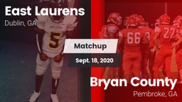 Matchup: East Laurens High vs. Bryan County  2020