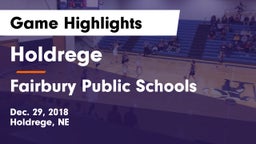 Holdrege  vs Fairbury Public Schools Game Highlights - Dec. 29, 2018