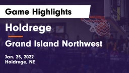 Holdrege  vs Grand Island Northwest  Game Highlights - Jan. 25, 2022