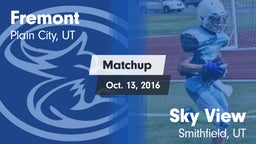 Matchup: Fremont  vs. Sky View  2016