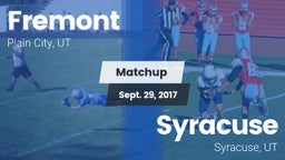 Matchup: Fremont  vs. Syracuse  2017