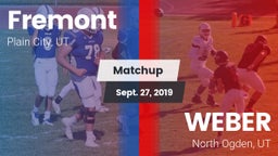 Matchup: Fremont  vs. WEBER  2019