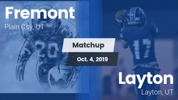 Matchup: Fremont  vs. Layton  2019