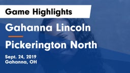 Gahanna Lincoln  vs Pickerington North  Game Highlights - Sept. 24, 2019