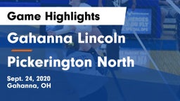 Gahanna Lincoln  vs Pickerington North  Game Highlights - Sept. 24, 2020