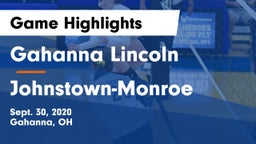 Gahanna Lincoln  vs Johnstown-Monroe  Game Highlights - Sept. 30, 2020
