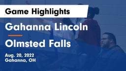 Gahanna Lincoln  vs Olmsted Falls  Game Highlights - Aug. 20, 2022