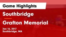 Southbridge  vs Grafton Memorial  Game Highlights - Jan 16, 2017
