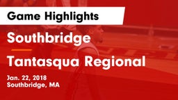 Southbridge  vs Tantasqua Regional  Game Highlights - Jan. 22, 2018