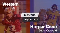 Matchup: Western  vs. Harper Creek  2016