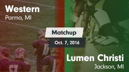 Matchup: Western  vs. Lumen Christi  2016