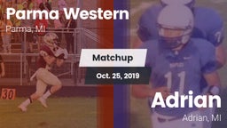 Matchup: Parma Western High vs. Adrian  2019