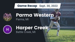Recap: Parma Western  vs. Harper Creek  2022