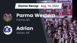 Recap: Parma Western  vs. Adrian  2022