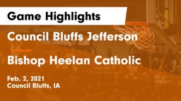 Council Bluffs Jefferson  vs Bishop Heelan Catholic  Game Highlights - Feb. 2, 2021