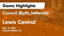 Council Bluffs Jefferson  vs Lewis Central  Game Highlights - Dec. 6, 2021