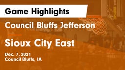 Council Bluffs Jefferson  vs Sioux City East  Game Highlights - Dec. 7, 2021