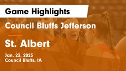 Council Bluffs Jefferson  vs St. Albert  Game Highlights - Jan. 23, 2023