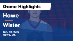 Howe  vs Wister Game Highlights - Jan. 18, 2022