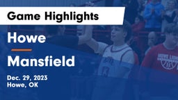 Howe  vs Mansfield  Game Highlights - Dec. 29, 2023