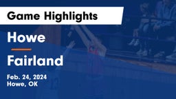Howe  vs Fairland  Game Highlights - Feb. 24, 2024
