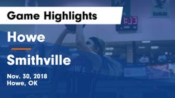 Howe  vs Smithville  Game Highlights - Nov. 30, 2018