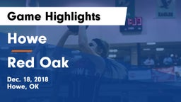 Howe  vs Red Oak  Game Highlights - Dec. 18, 2018