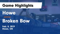 Howe  vs Broken Bow  Game Highlights - Feb. 8, 2019