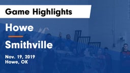 Howe  vs Smithville  Game Highlights - Nov. 19, 2019
