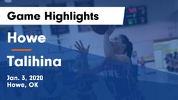 Howe  vs Talihina  Game Highlights - Jan. 3, 2020