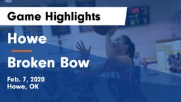 Howe  vs Broken Bow  Game Highlights - Feb. 7, 2020