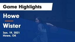 Howe  vs Wister  Game Highlights - Jan. 19, 2021