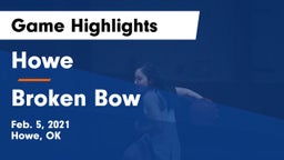 Howe  vs Broken Bow  Game Highlights - Feb. 5, 2021
