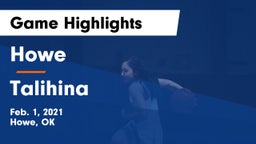 Howe  vs Talihina  Game Highlights - Feb. 1, 2021