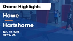 Howe  vs Hartshorne  Game Highlights - Jan. 12, 2024
