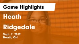 Heath  vs Ridgedale  Game Highlights - Sept. 7, 2019
