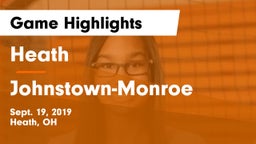 Heath  vs Johnstown-Monroe  Game Highlights - Sept. 19, 2019